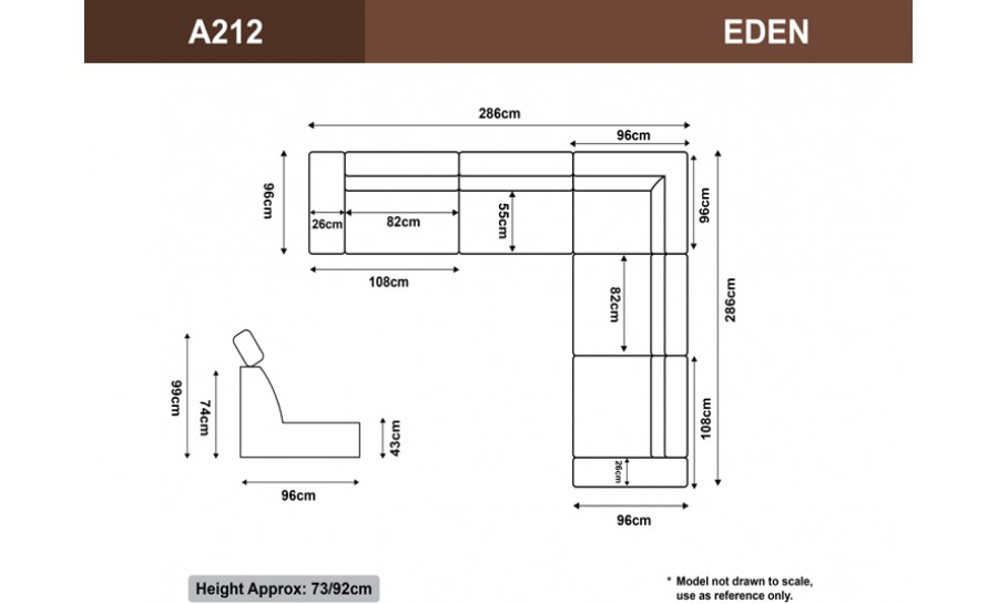 Eden Leather Sofa Lounge Set